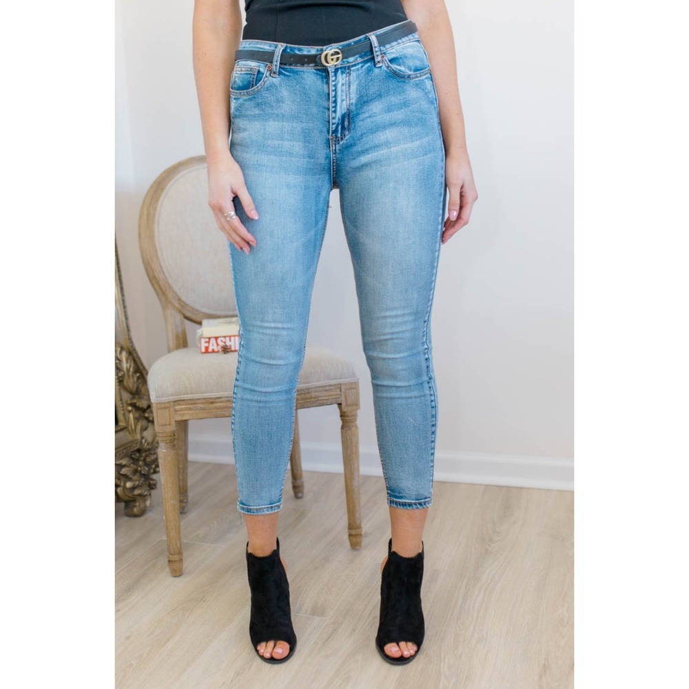 DOUBLE TAKE DENIM Skinny Ankle Jeans - Size 1